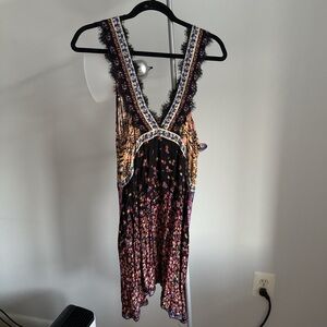 Free People Multicolor Floral Lace Dress